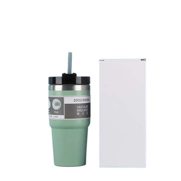 Termos Adulti Mixbo, Otel Inoxidabil, cu Pai, Verde, 600 ml