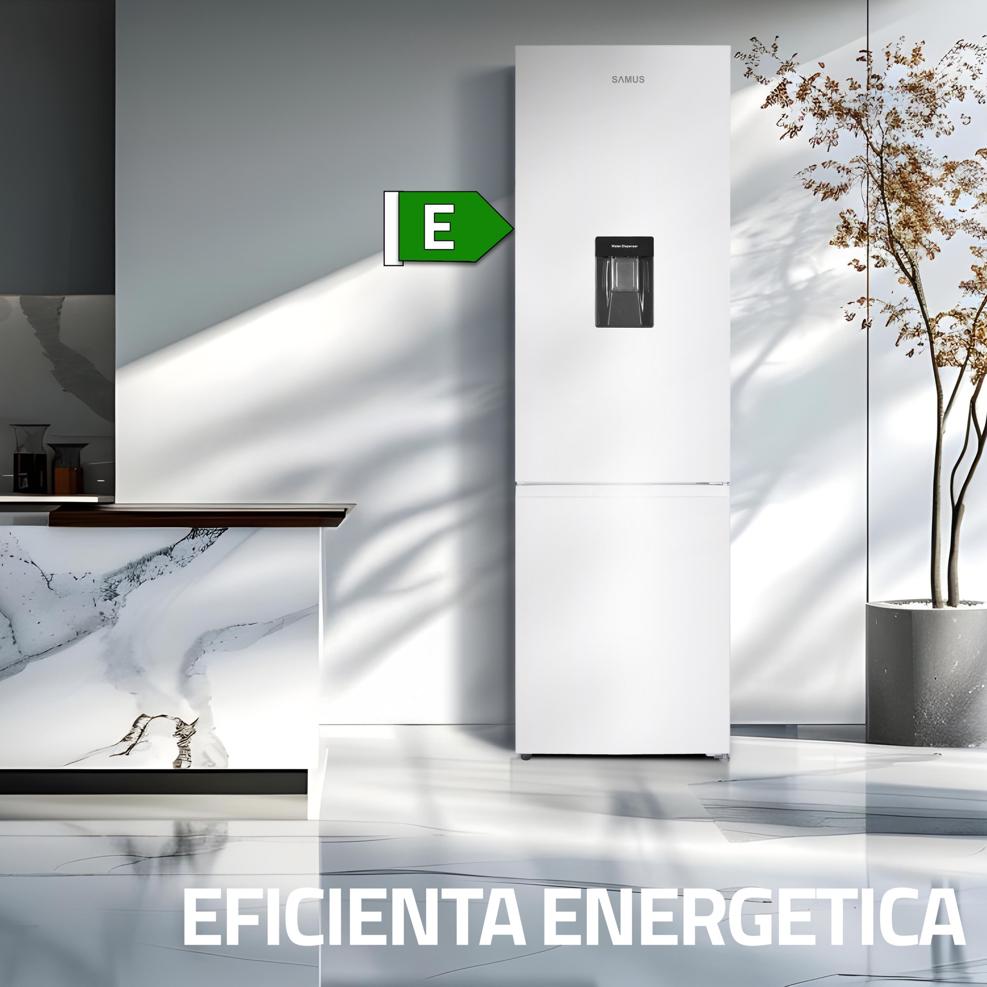 Combina frigorifica Samus SCW506NFDE, 324 litri, Full No Frost