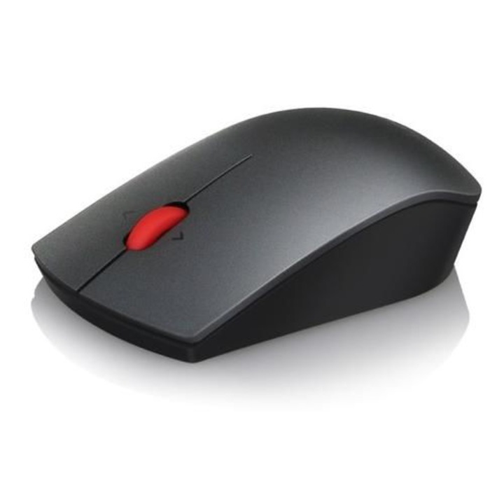Mouse Wireless Laser Lenovo Professional, USB, 1600 DPI, Negru