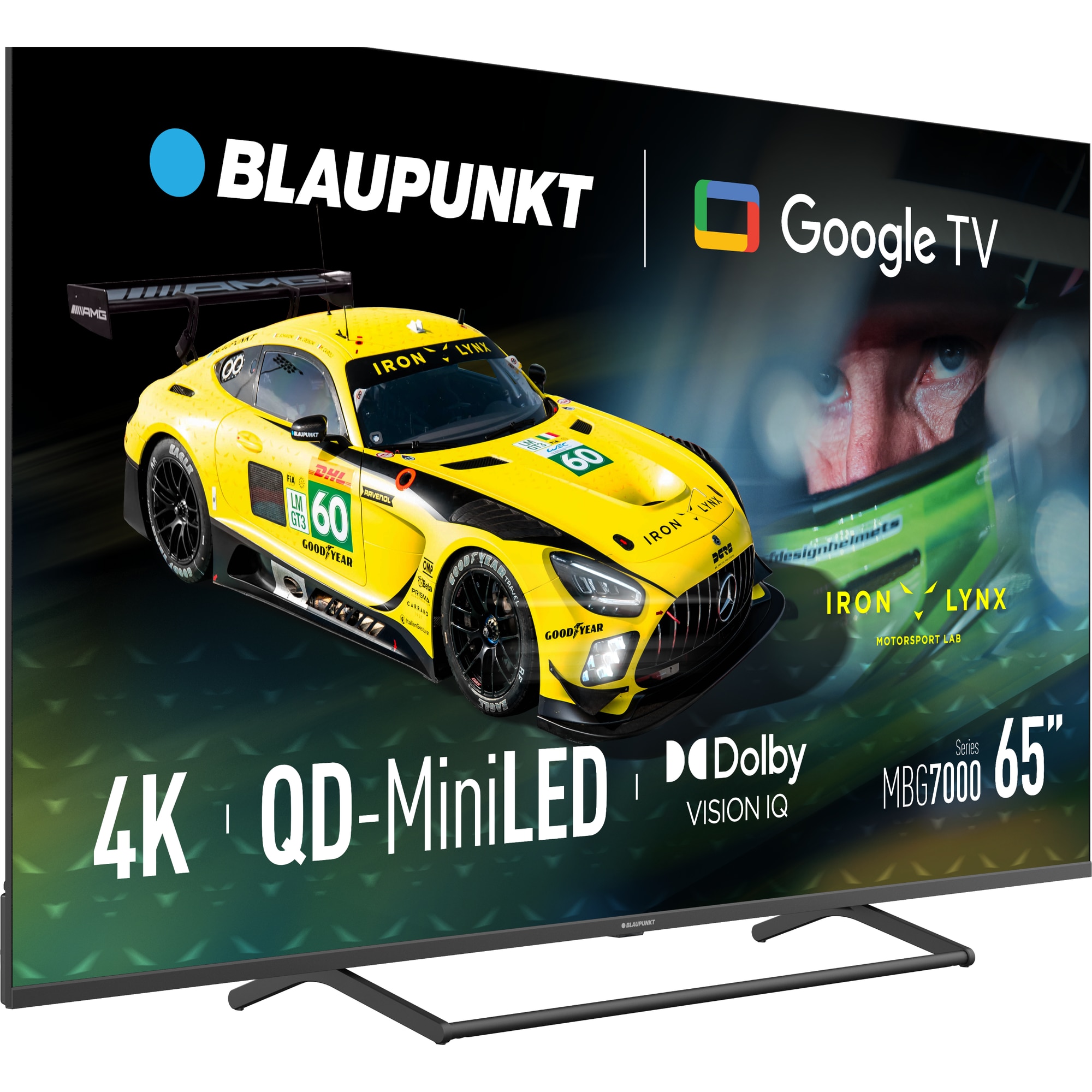 Televizor Blaupunkt MiniLed 65MBG7000S, 165 cm, Smart Google TV, 4K Ultra HD, 144Hz, Clasa F (Model 2025)