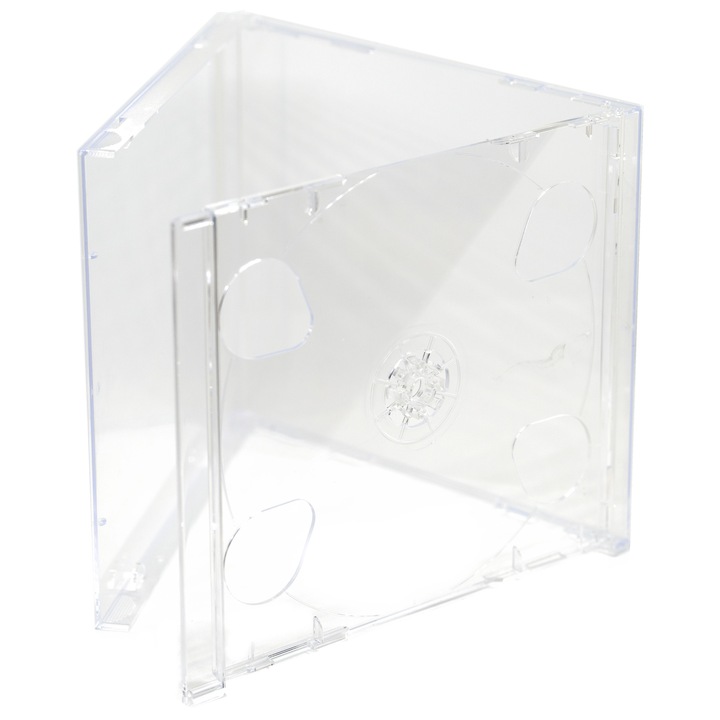 Carcasa CD dubla 2 CD transparenta