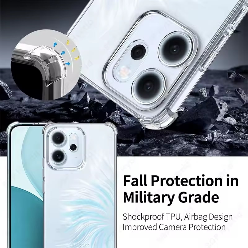 Husa pentru Oppo Reno 14F / 14FS Slim Anti-Shock 1.5mm reinforced 4 corners, transparenta