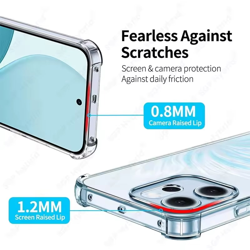 Husa pentru Oppo Reno 14F / 14FS Slim Anti-Shock 1.5mm reinforced 4 corners, transparenta