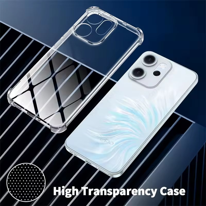 Husa pentru Oppo Reno 14F / 14FS Slim Anti-Shock 1.5mm reinforced 4 corners, transparenta