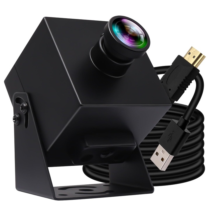 ELP 4K уеб камера, IMX415 сензор, 120 градуса широкоъгълен обхват, USB, цифрова