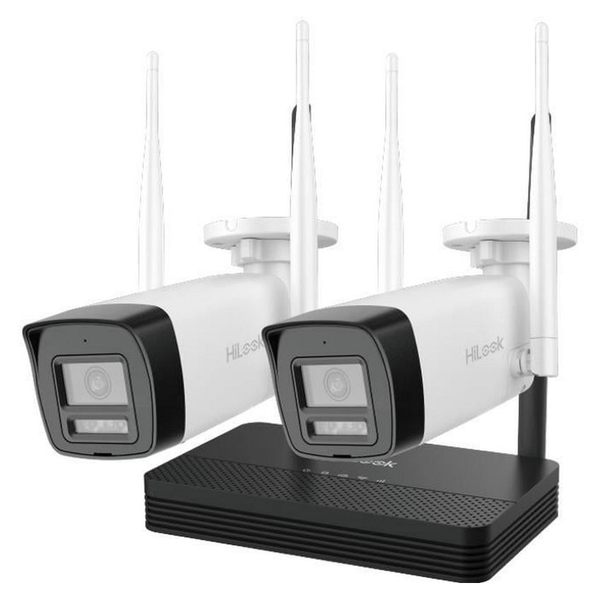 Kit supraveghere IP wireless HiLook EasyLink IKS-2044BH-PH/W, 2