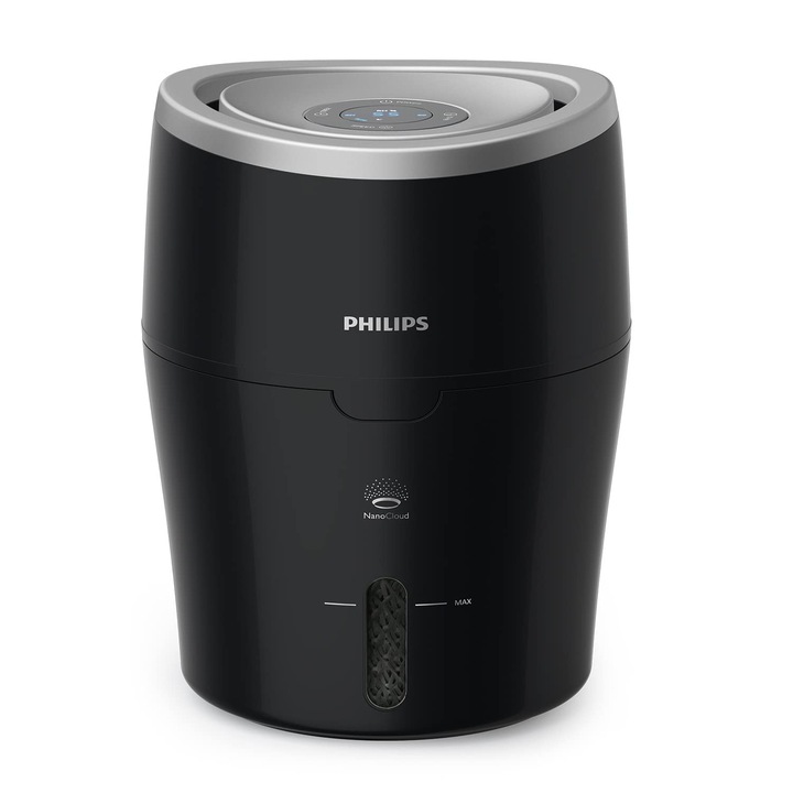 Umidificator Philips Seria 2000, 2 litri, tehnologie Nanocloud, pentru camere de până la 40m²