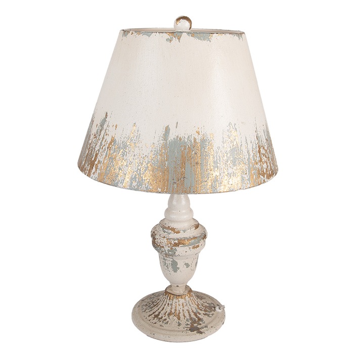 Veioza metal bej auriu vintage Ø 36x55 cm E27