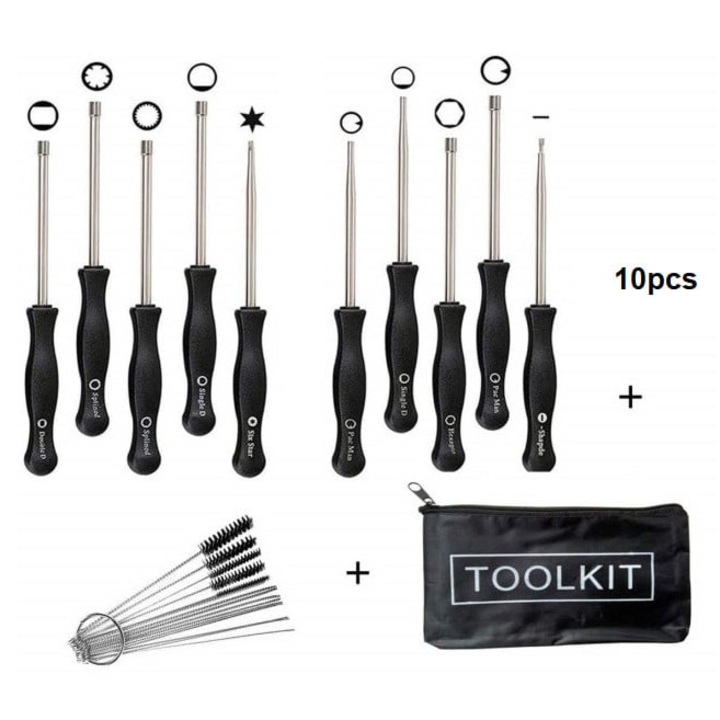 Set 10 surubelnite pentru reglat carburatorul