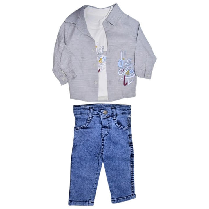 Compleu, format din 3 piese, pentru baieti, Mini Junior 0969M, Multicolor 121952