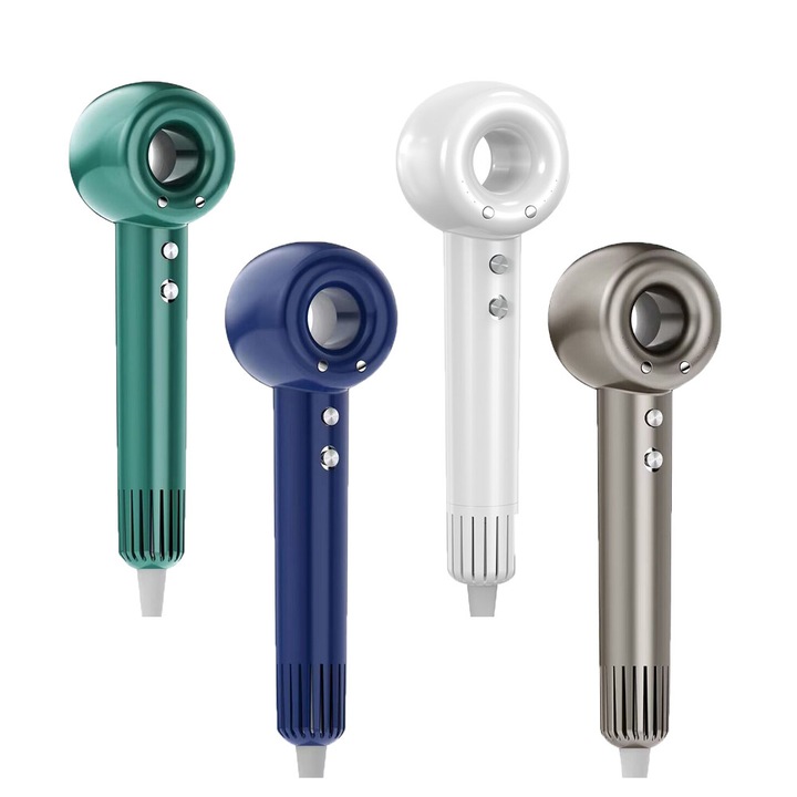 Професионален сешоар TrustTech с отрицателни йони W-501C Pro – 1400 W, 110 000 оборота в минута, 3 скорости, технология с отрицателни йони (600 милиона), температура 45-70 °C, концентраторна дюза, 2 години гаранция