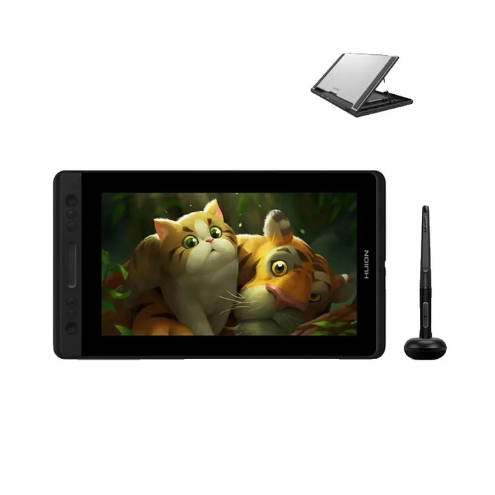 Tableta grafica cu suport, 8192 niveluri de presiune, rezolutie Full HD, 293.76x165.24mm, multicolor