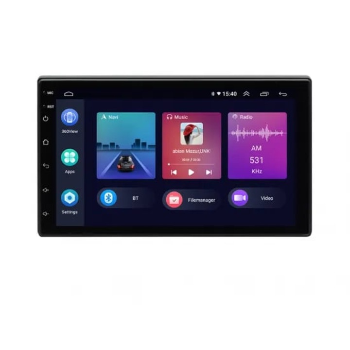 Универсална мултимедия с навигация ZT1, 2 DIN с Android 14 – 7 инча 2GB, 64GB