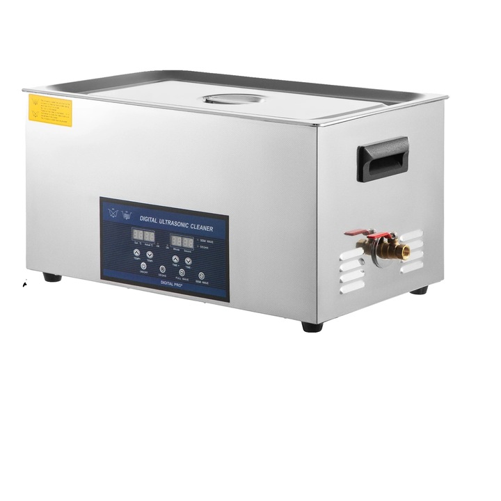 Curatator ultrasonic, 30L, tehnologie duala de frecventa, functie de incalzire ajustabila, otel inoxidabil