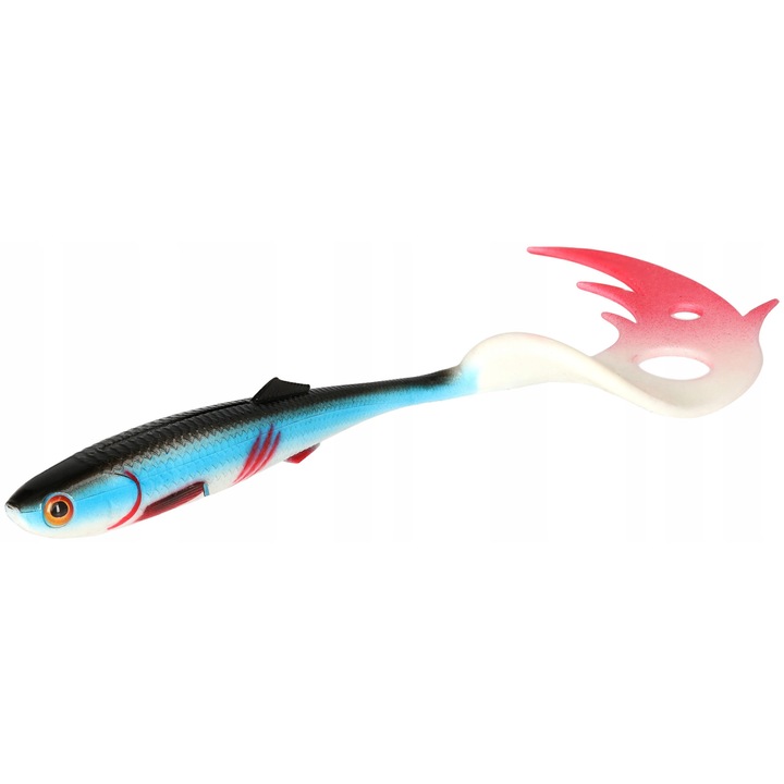 Mikado Sicario Pike Tail 10.5cm, vérző kék, mesterséges csali ragadozó halakra