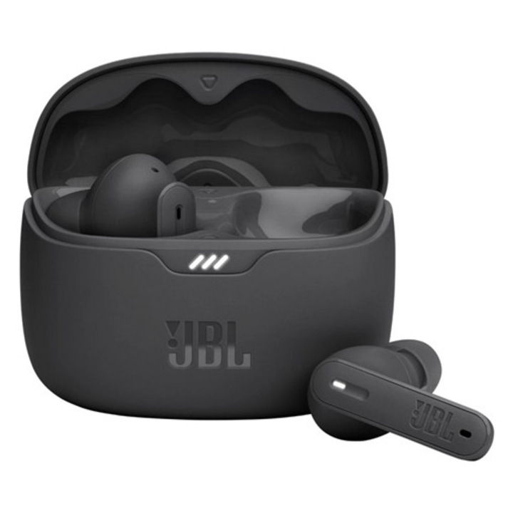 Jbl tune 245nc bluetooth fülhallgató sztereo, v5.3, tws, mikrofon, aktív zajszűrő, ip54 + töltőtok, fekete