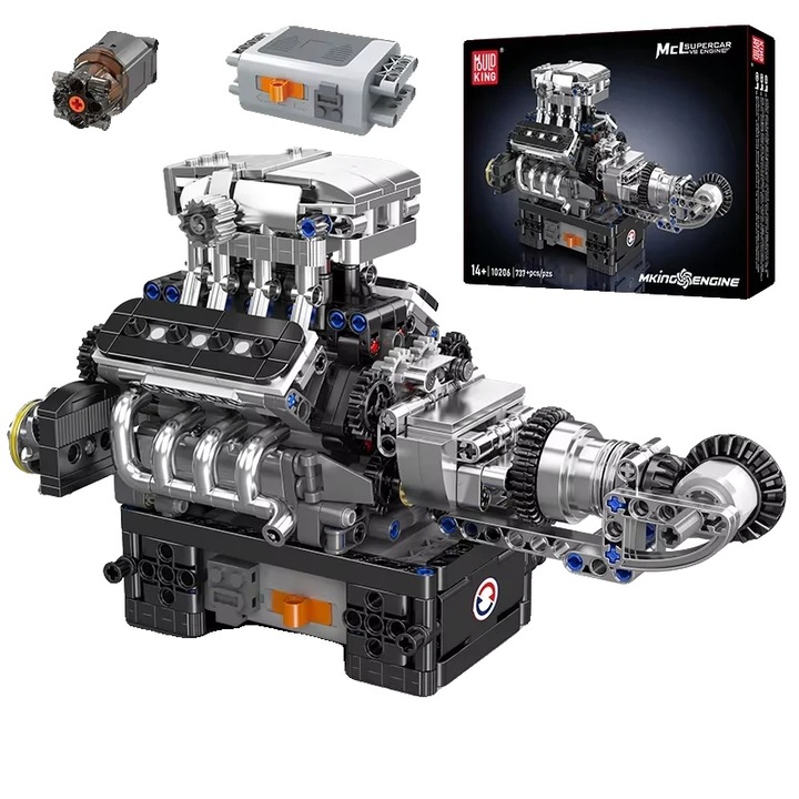Model de asamblare a masinii sport motorizate, experienta de constructie creativa, materiale ecologice, ambalaj original