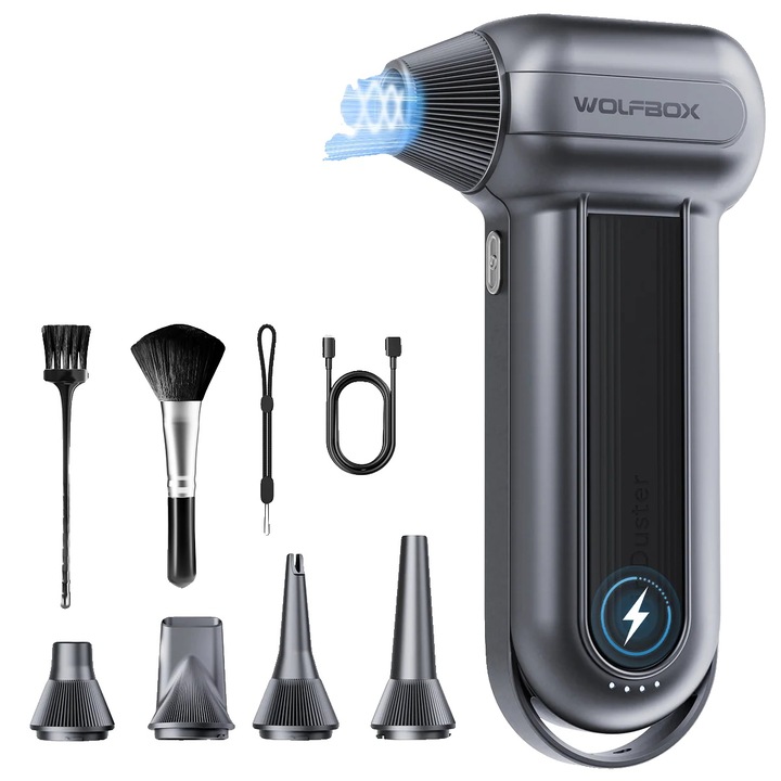 Aspirator de aer, 150000 RPM, baterie reincarcabil