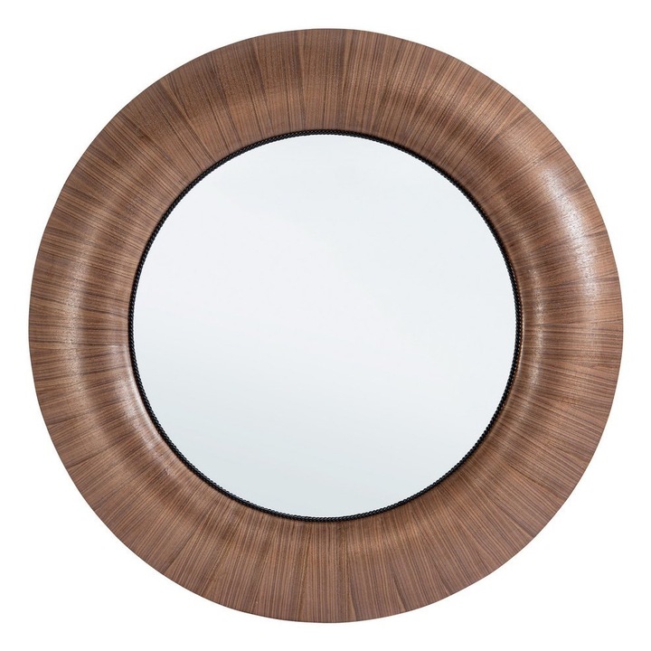 Bugloss barna fa falitükör Ø112x6 cm