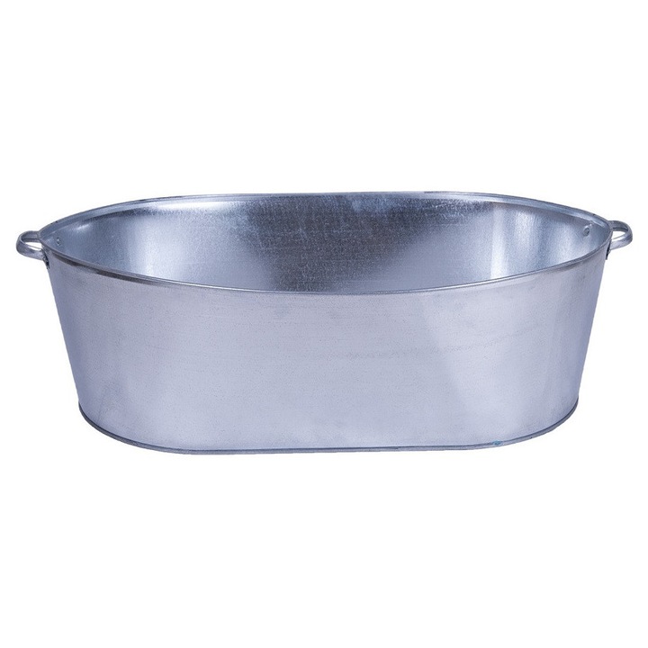 Duza ovala UN, otel zincat, 100L, 46x82cm, 28cm