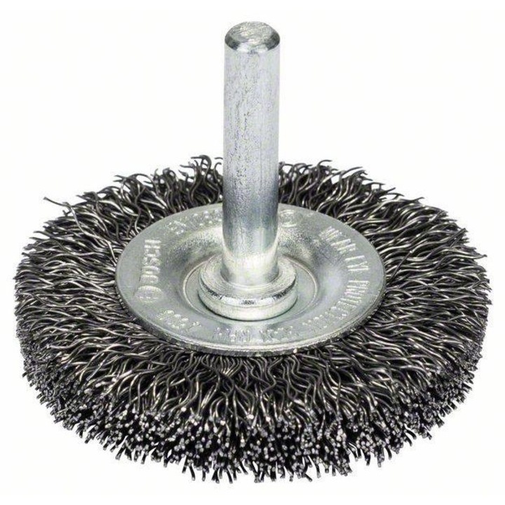 Perie din sarma Bosch, 75x20mm, 6mm, pentru curatare si indepartare rugina