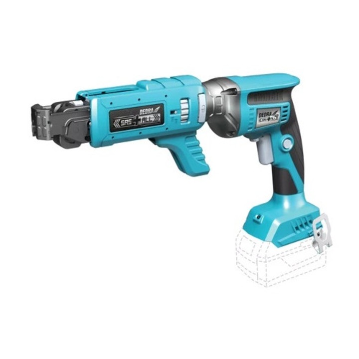 Surubelnita electrica DEDRA DED7156, 18V, 0-4200 RPM, 2 in 1, HEX 1/4'', cu LED