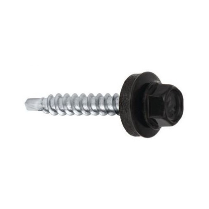 Surub autofiletant UN, 4.8x50mm, RAL 9005, set 5 bucati