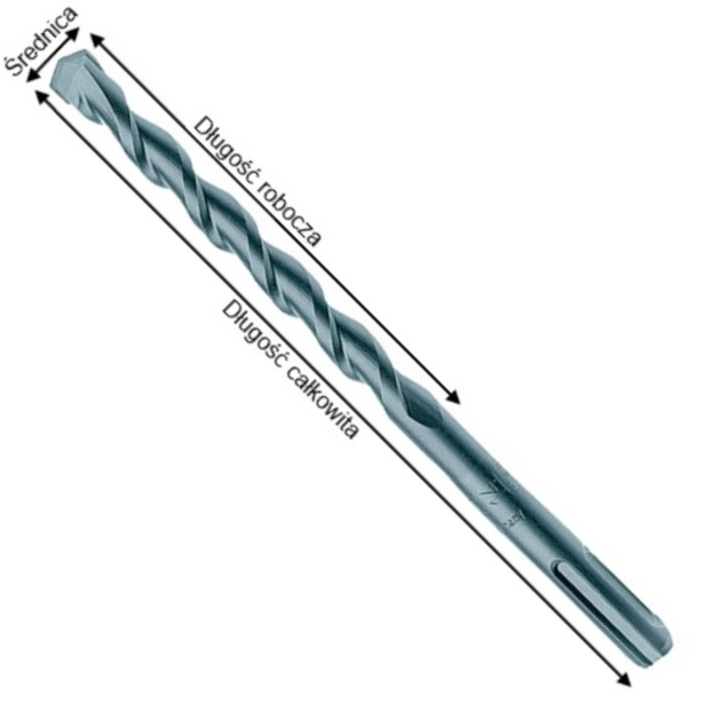 Set burghie SDS-PLUS 6x210mm, Makita, 1 bucata
