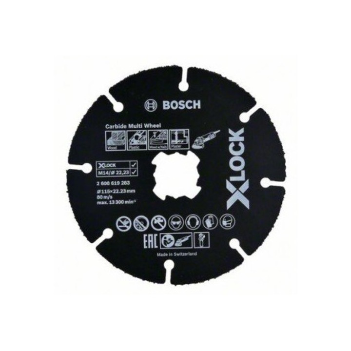 Bosch X-Lock vágókorong, 115x1x22,23 mm