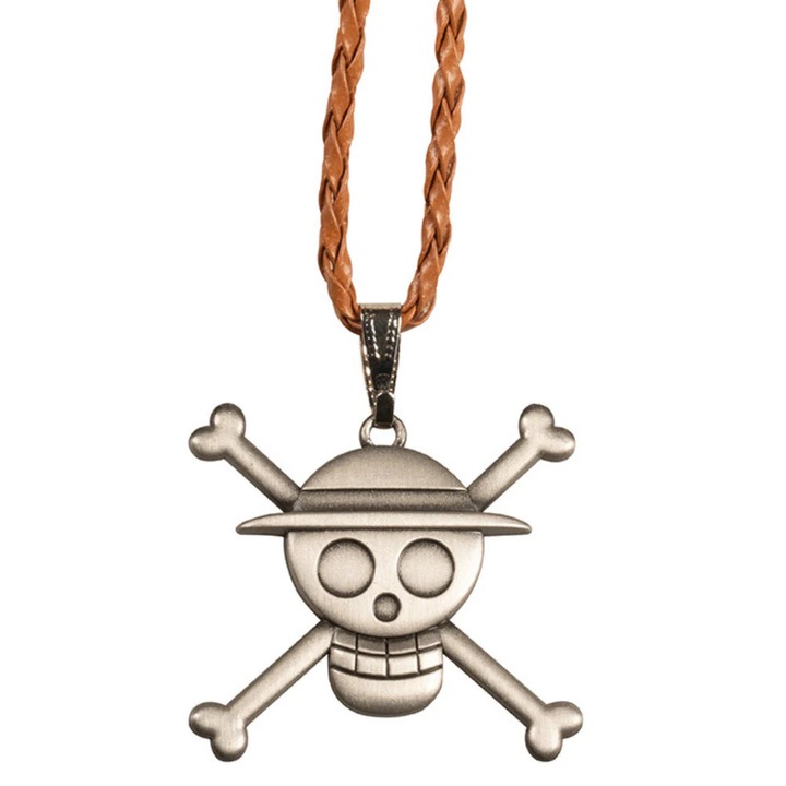 Lantisor si Pandantiv 3D ABYstyle, One Piece, Skull, 35 x 37 mm