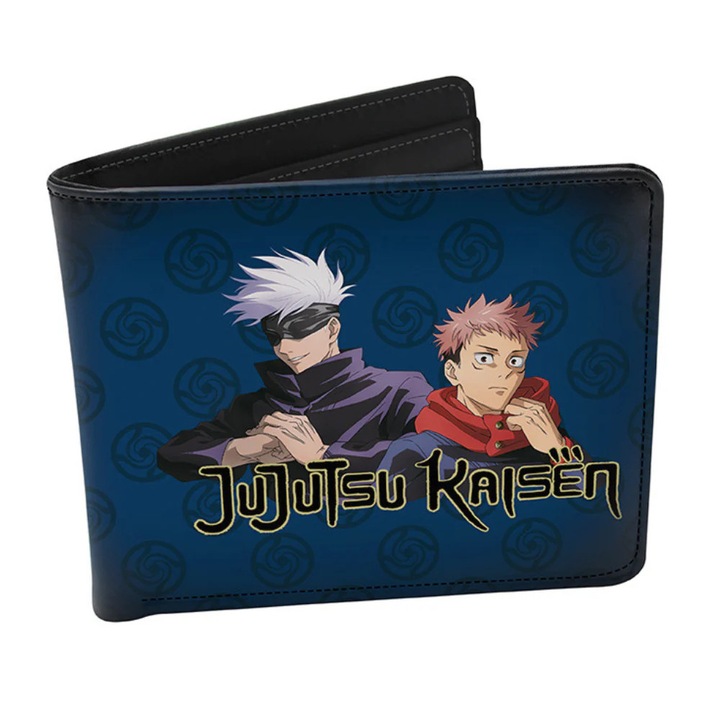 Jujutsu Kaisen pénztárca, ABYSTYLE, Itadori & Gojo, 9,5x11cm, anime grafikákkal