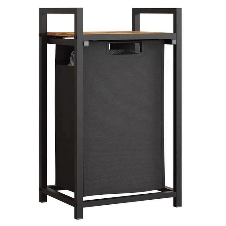 Cos rufe cu raft met-lemn 72l