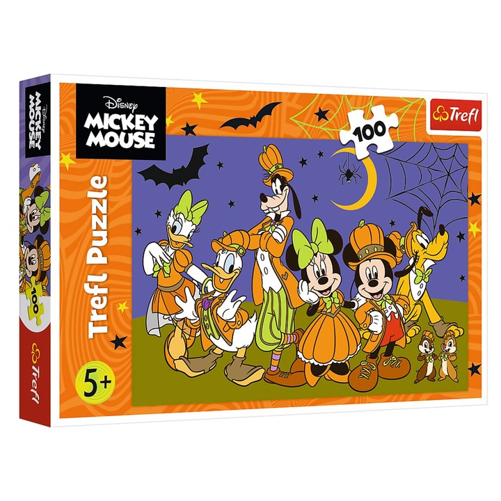Пъзел Хелоуин Мики с приятели (100 части) - Trefl