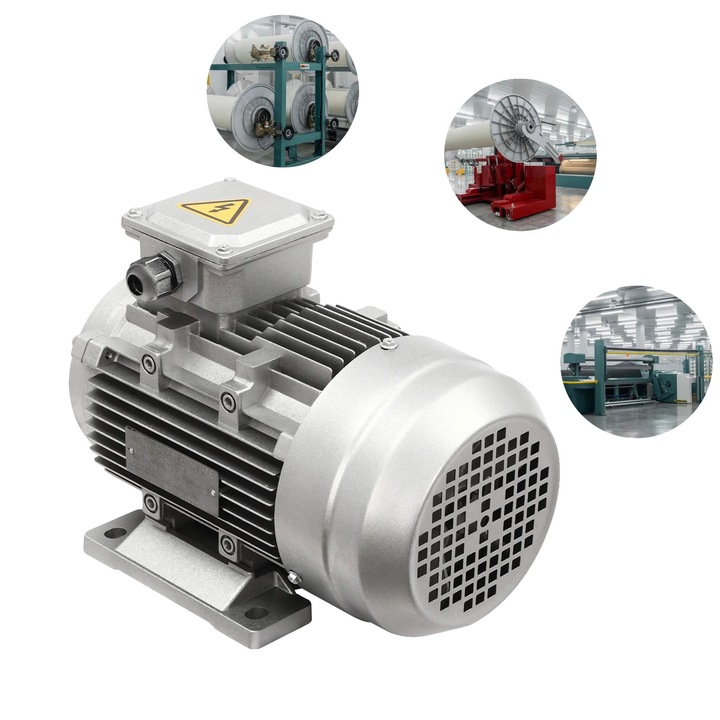 Motor electric, 1.5 kW, 380 V, 50 Hz, 1405 r/min, diametru arbore 19 mm, 34.1x17.5x21.3 cm