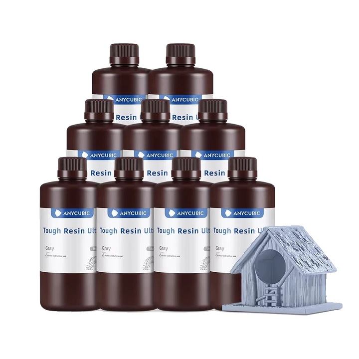 3D gyanta, 10 kg, szürke, nagy szilárdságú, nagy pontosságú