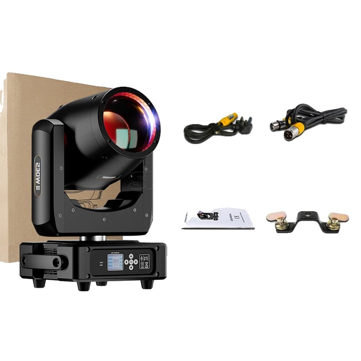 Lumina mobila, 230W, control DMX, efecte personalizabile, 28x23.5x46cm