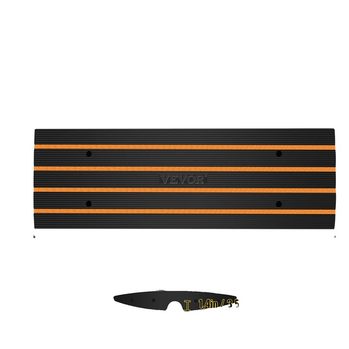 Rampa de protectie cabluri, capacitate mare de incarcare, design antiderapant, set 2 bucati, 48.1"x16"x2.6" VEVOR