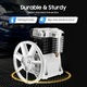 Compresor de aer, cap pompa 3 CP, pentru motor 2, 2 kW, debit 250 l/min, presiune 0, 8 MPa, presiune maxima 1, 0 MPa, argintiu