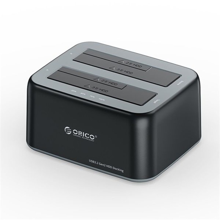 Docking station Orico 6829C3-C 2,5"/3,5" SATA cu functie de clonare offline, 10Gbs, negru