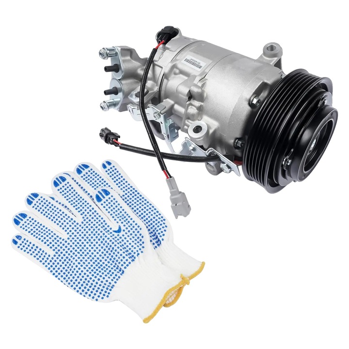 Компресор за климатик, 6 слота, 12 V, полузатворени размери