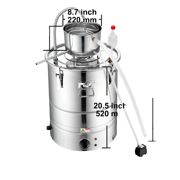 Kit pentru distilare acasa, distilator de alcool, DIY whisky, vin, coniac, 50 L