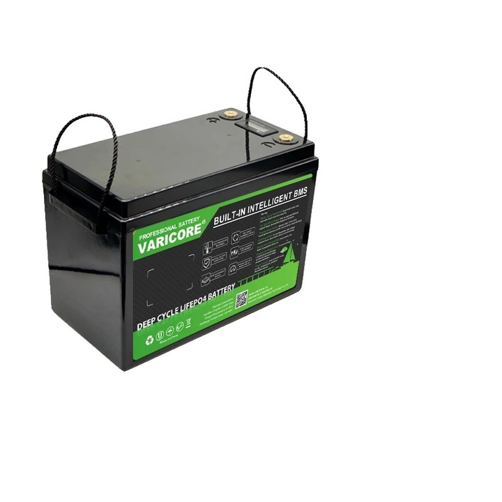 Baterie LiFePO4 12V 200Ah, set, dimensiuni 360x190x250mm, greutate 17kg