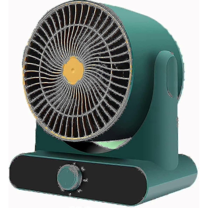 Elektromos ventilátoros fűtőberendezés, 3 beállítás, fokozott védelem, kék, kompakt méretek