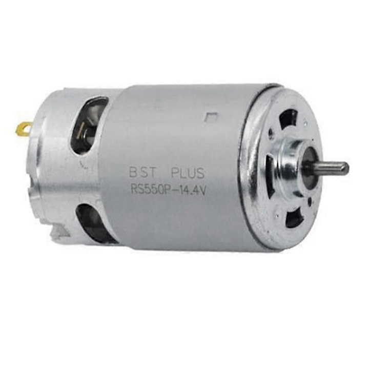 Motor cu 14 dinti, 14.4V, pentru unelte electrice Makita, metal, argintiu