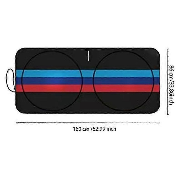 Parasolar auto, 150x70cm si 160x86cm, negru cu argintiu, set pentru BMW