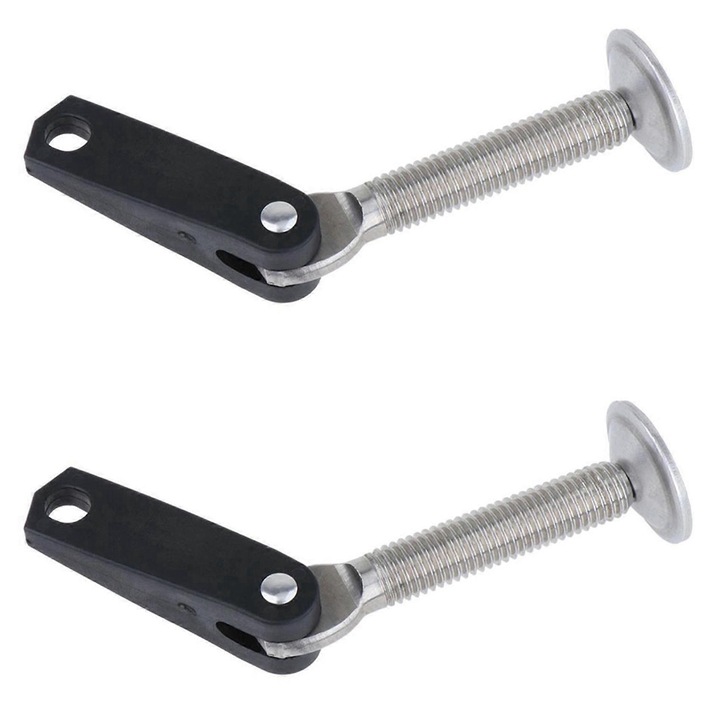 2 db csavar szett hajómotorhoz, fém, fekete és ezüst, 7x2.2x9.6cm