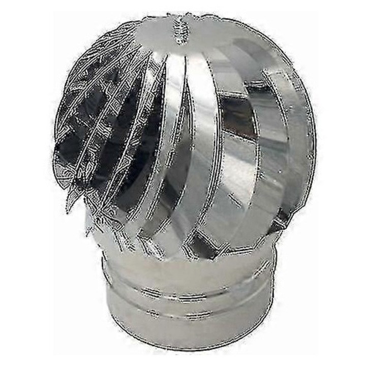 Evacuare pentru acoperis, inox AISI 304, baza rotunda, capac de cos, 160mm