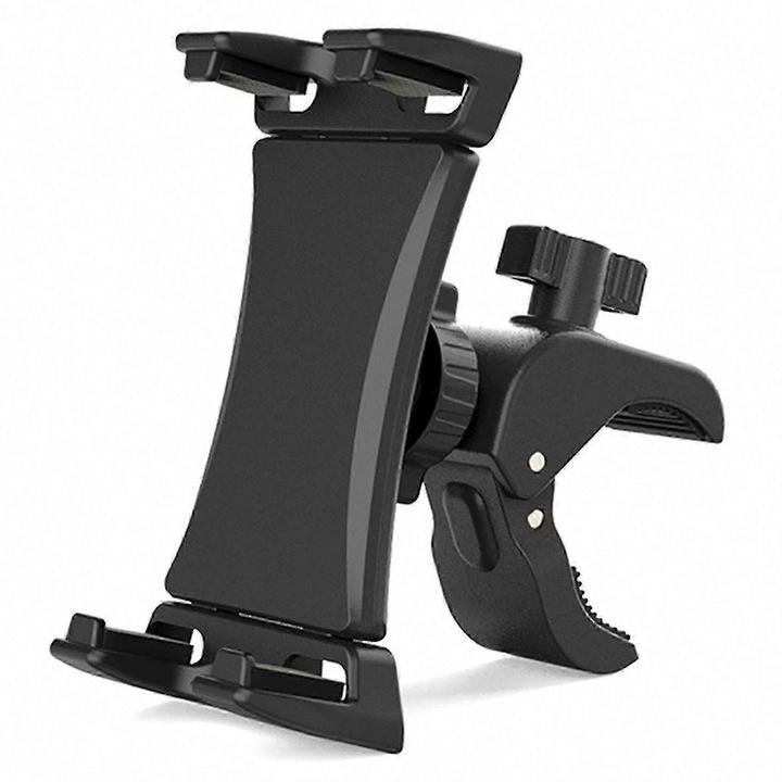 Suport tableta pentru echipamente de fitness, 360 grade ajustabil, compatibil cu dispozitive de 4.7-12.9 inch, negru