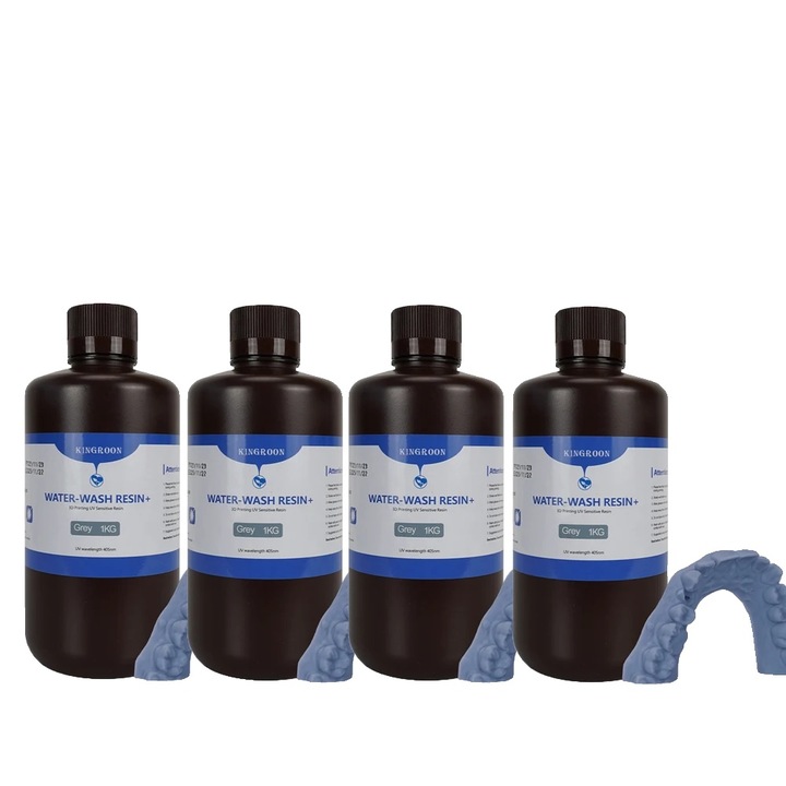 3D gyanta, 4 kg, szürke, nagy felbontású nyomtatáshoz, könnyen tisztítható