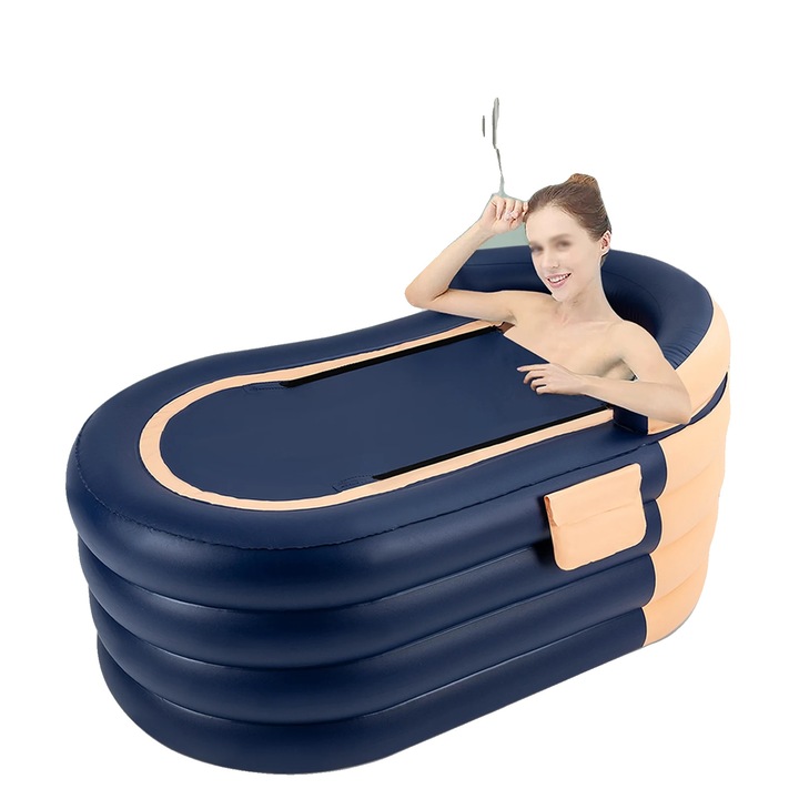 Cada gonflabila, 100kg capacitate, material PVC, forma ovala, 30W, 1 minut umflare